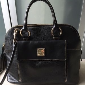 Dooney  & Bourke -Pebble Grain Satchel- Black